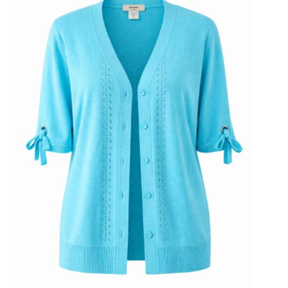 CJ Banks Sweaters - CJ Banks Blue Cardigan – Women’s Size 1X